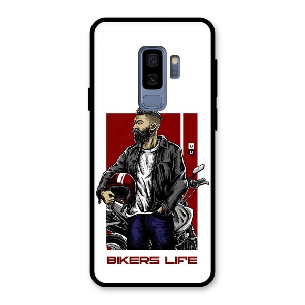 Biker Life Glass Back Case for Galaxy S9 Plus