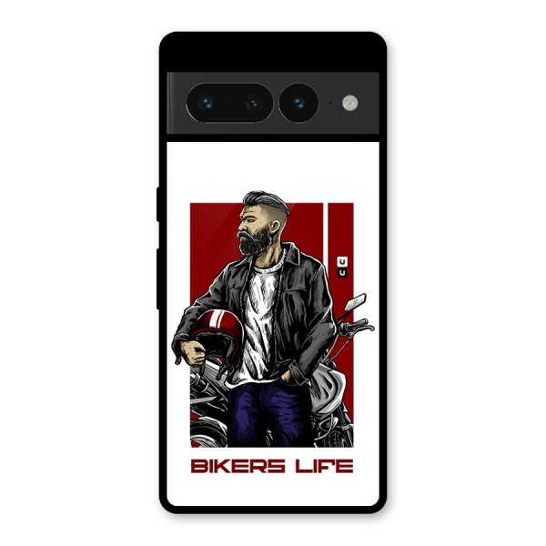 Biker Life Glass Back Case for Google Pixel 7 Pro