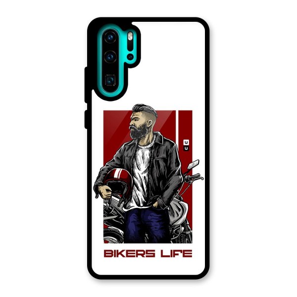 Biker Life Glass Back Case for Huawei P30 Pro