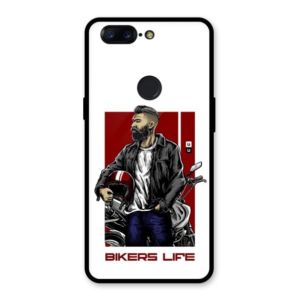 Biker Life Glass Back Case for OnePlus 5T