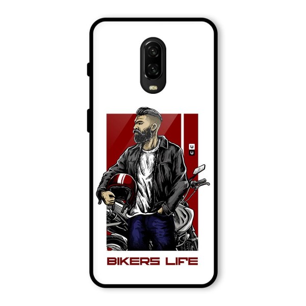 Biker Life Glass Back Case for OnePlus 6T