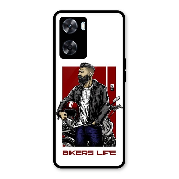 Biker Life Glass Back Case for Oppo A77