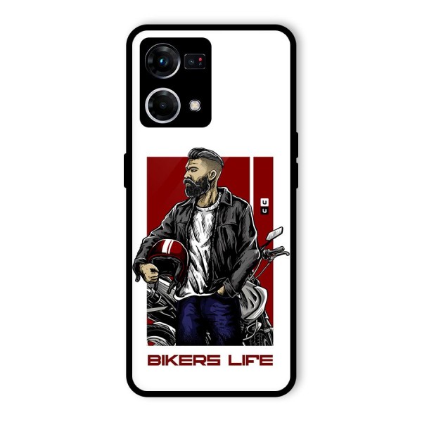 Biker Life Glass Back Case for Oppo F21 Pro 5G