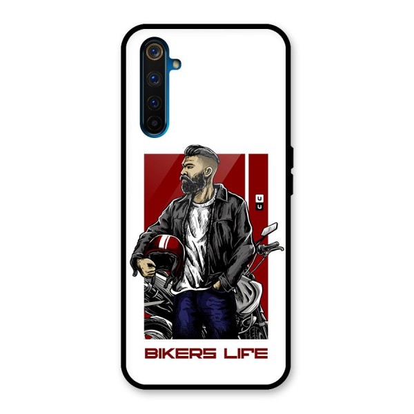 Biker Life Glass Back Case for Realme 6 Pro