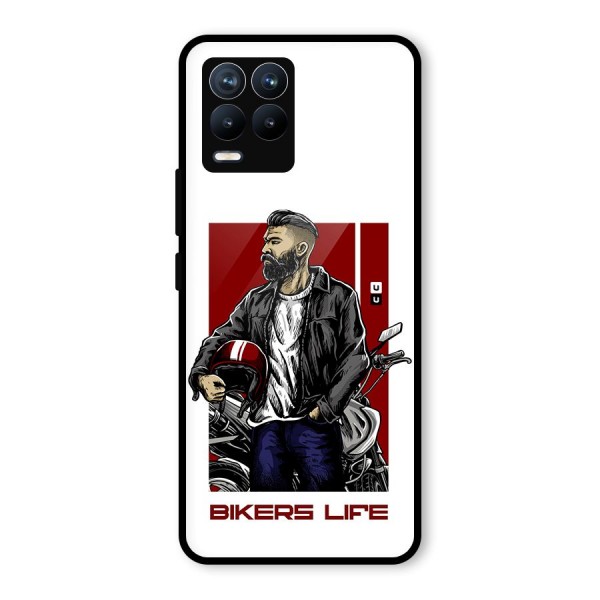 Biker Life Glass Back Case for Realme 8