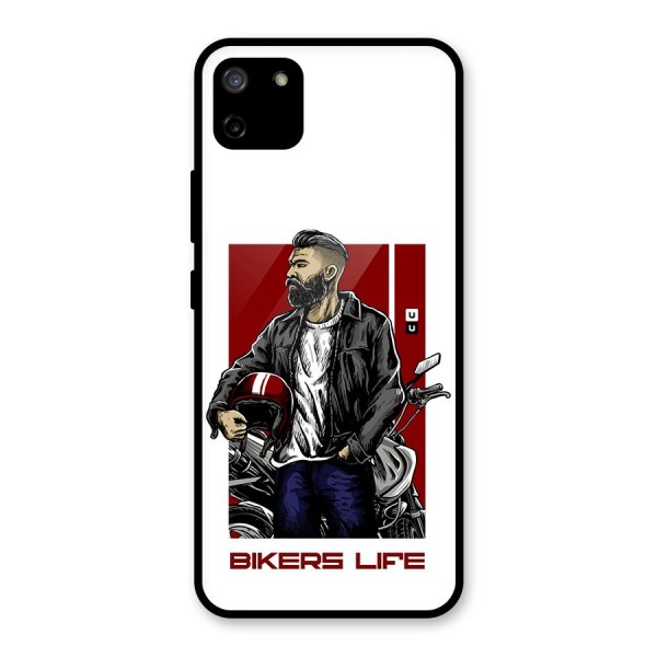 Biker Life Glass Back Case for Realme C11