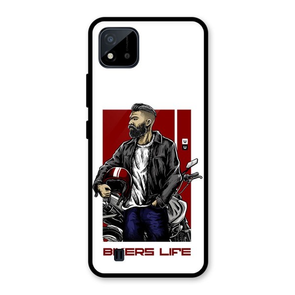 Biker Life Glass Back Case for Realme C11 2021