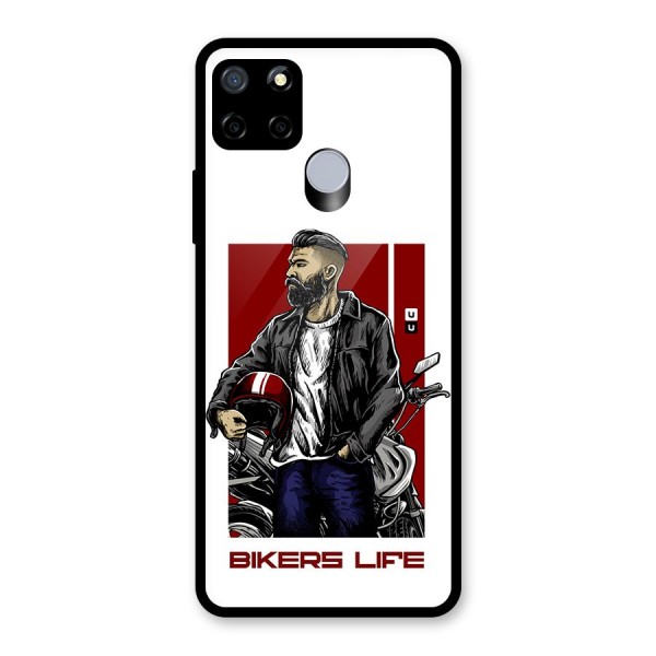 Biker Life Glass Back Case for Realme C15