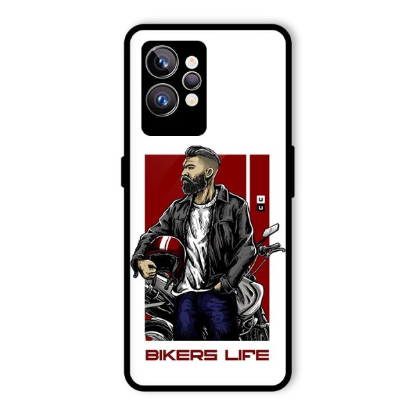 Biker Life Glass Back Case for Realme GT2 Pro