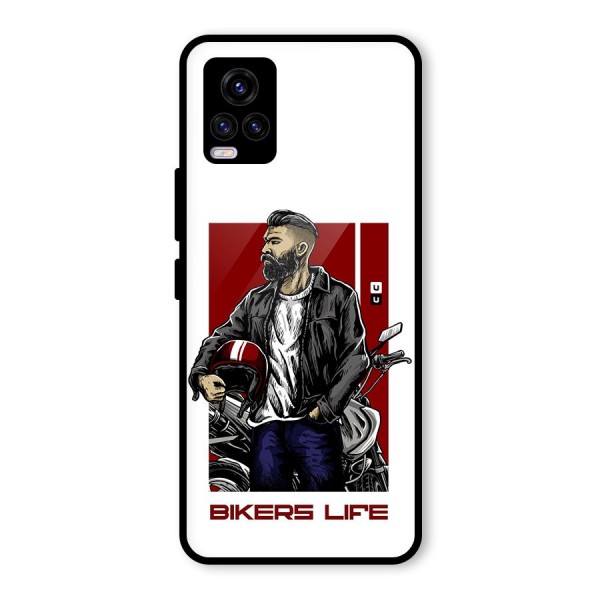 Biker Life Glass Back Case for Vivo V20