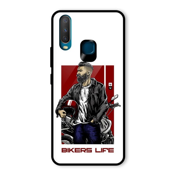 Biker Life Glass Back Case for Vivo Y15