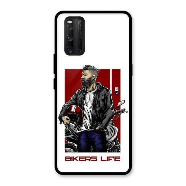 Biker Life Glass Back Case for Vivo iQOO 3