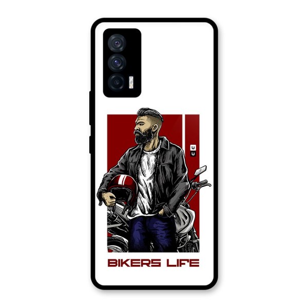 Biker Life Glass Back Case for Vivo iQOO 7 5G