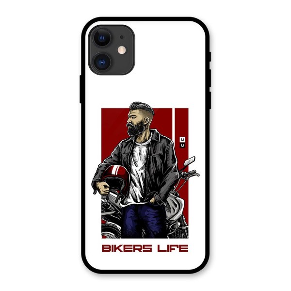 Biker Life Glass Back Case for iPhone 11