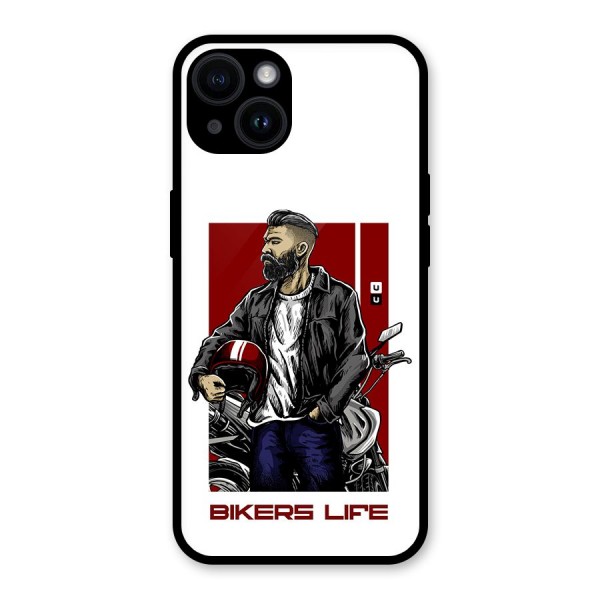 Biker Life Glass Back Case for iPhone 14