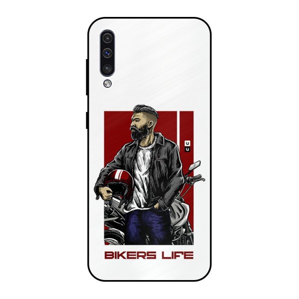 Biker Life Metal Back Case for Galaxy A50