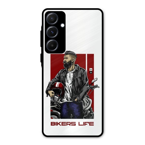 Biker Life Metal Back Case for Galaxy A55