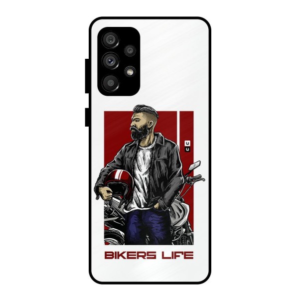 Biker Life Metal Back Case for Galaxy A73 5G