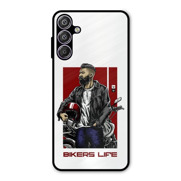 Biker Life Metal Back Case for Galaxy F15