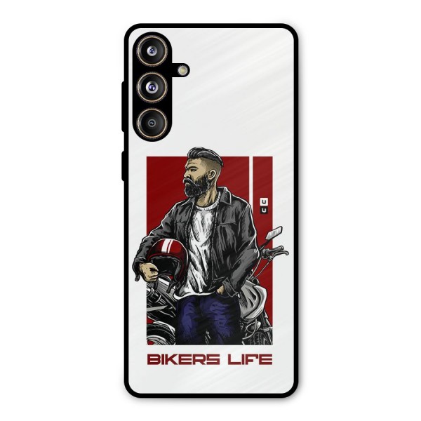 Biker Life Metal Back Case for Galaxy F55