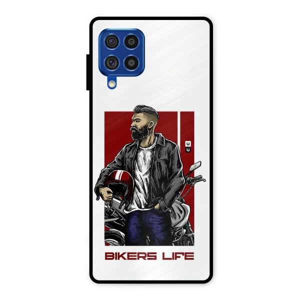 Biker Life Metal Back Case for Galaxy F62