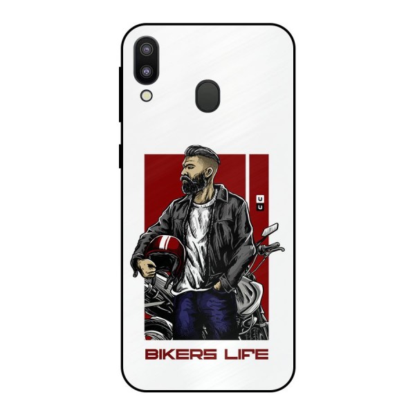 Biker Life Metal Back Case for Galaxy M20