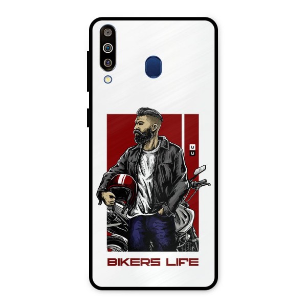 Biker Life Metal Back Case for Galaxy M30