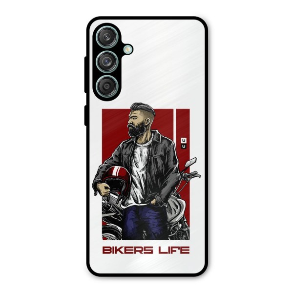 Biker Life Metal Back Case for Galaxy M55 5G