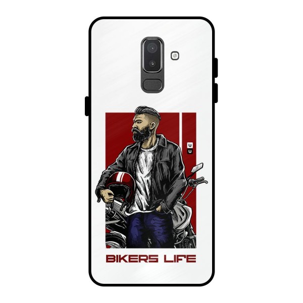 Biker Life Metal Back Case for Galaxy On8 (2018)