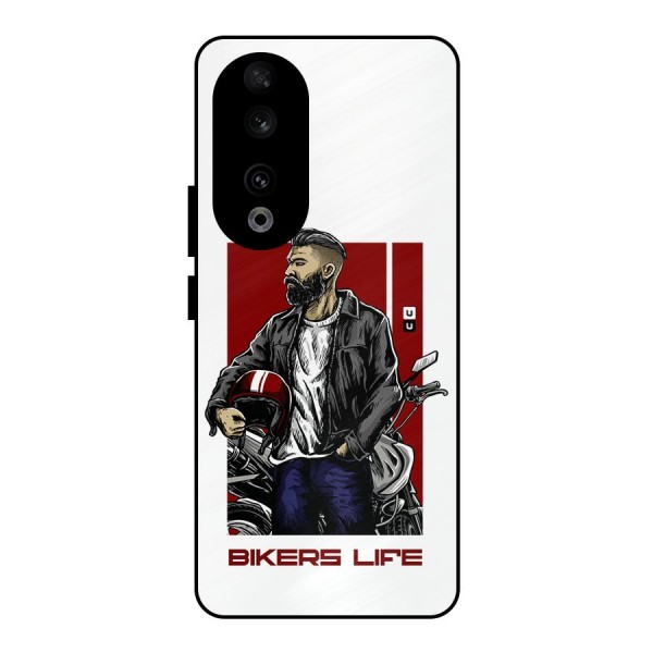 Biker Life Metal Back Case for Honor 90