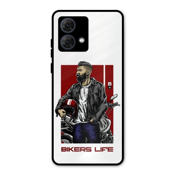 Biker Life Metal Back Case for Moto G84