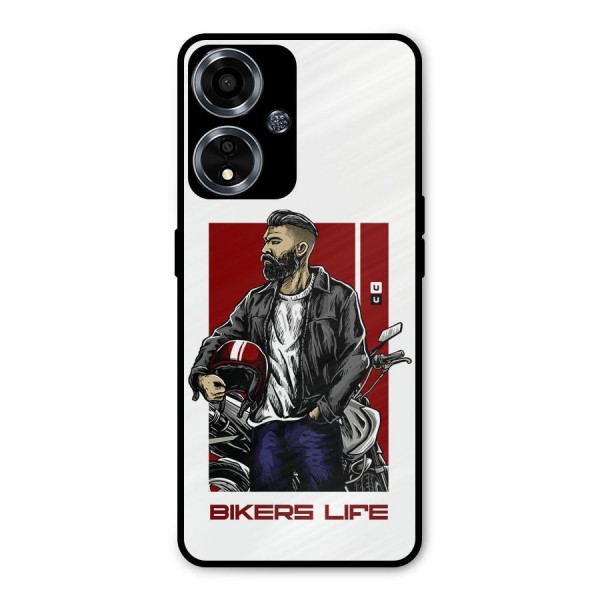 Biker Life Metal Back Case for Oppo A59