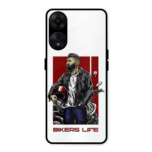 Biker Life Metal Back Case for Oppo A78 5G