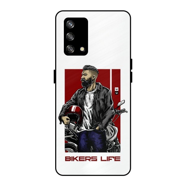 Biker Life Metal Back Case for Oppo F19