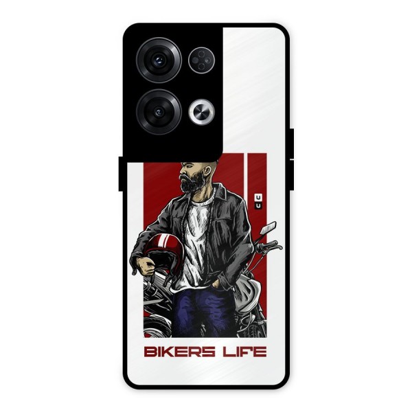 Biker Life Metal Back Case for Oppo Reno8 Pro 5G