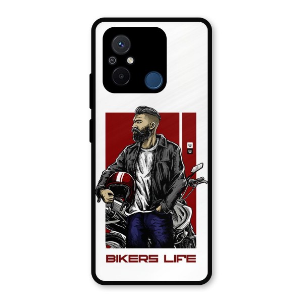 Biker Life Metal Back Case for Poco C55