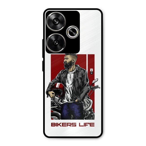 Biker Life Metal Back Case for Poco F6