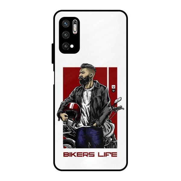 Biker Life Metal Back Case for Poco M3 Pro 5G