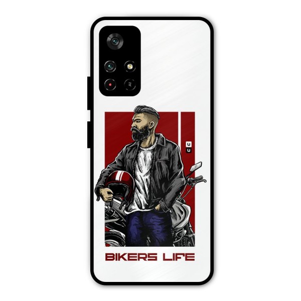 Biker Life Metal Back Case for Poco M4 Pro 5G