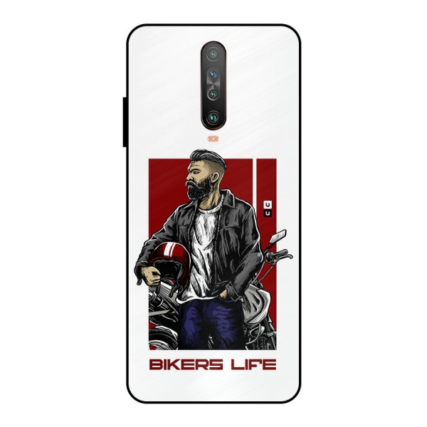 Biker Life Metal Back Case for Poco X2