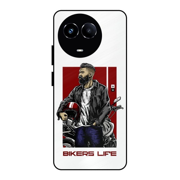 Biker Life Metal Back Case for Realme 11X