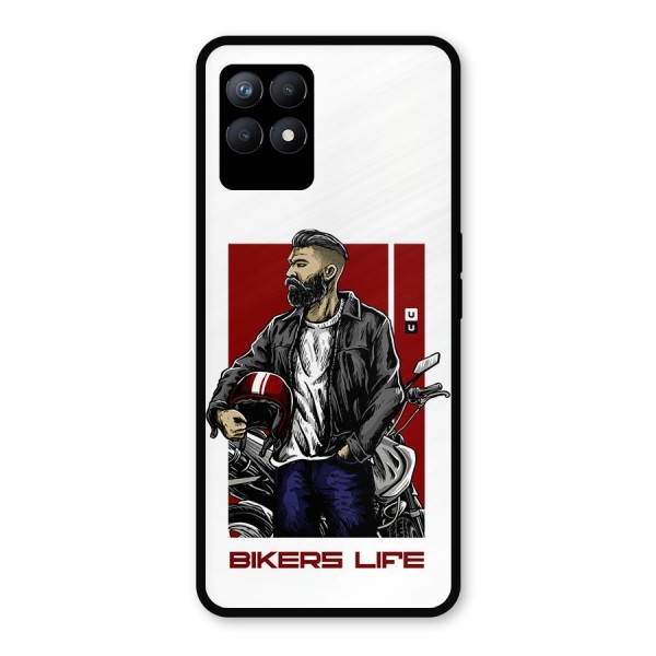 Biker Life Metal Back Case for Realme 8i