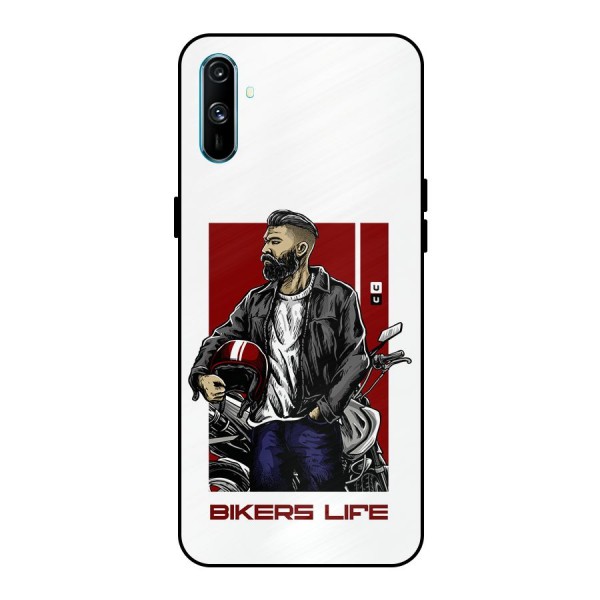 Biker Life Metal Back Case for Realme C3