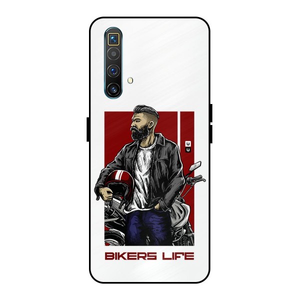 Biker Life Metal Back Case for Realme X3 SuperZoom