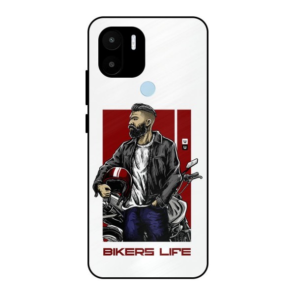 Biker Life Metal Back Case for Redmi A1 Plus