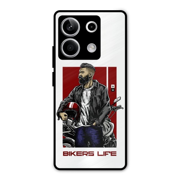 Biker Life Metal Back Case for Redmi Note 13 5G