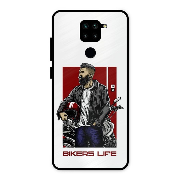 Biker Life Metal Back Case for Redmi Note 9