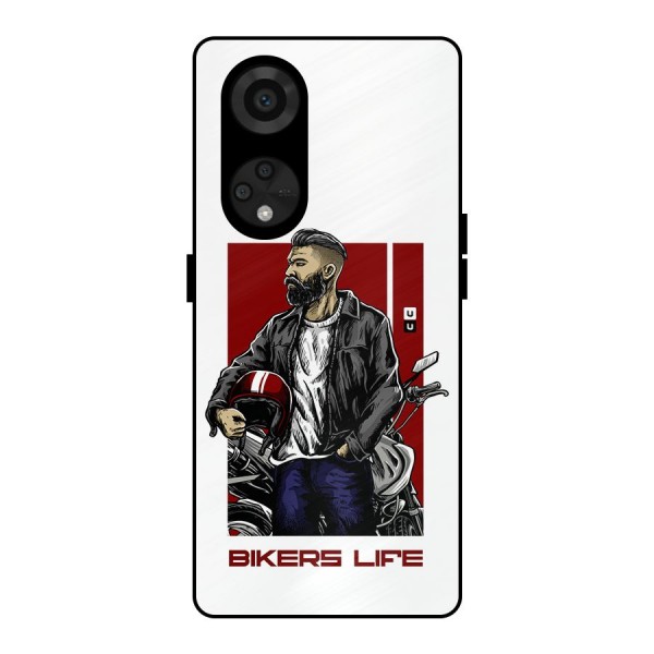 Biker Life Metal Back Case for Reno8 T 5G