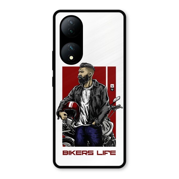 Biker Life Metal Back Case for Vivo T2