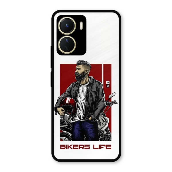 Biker Life Metal Back Case for Vivo T2x